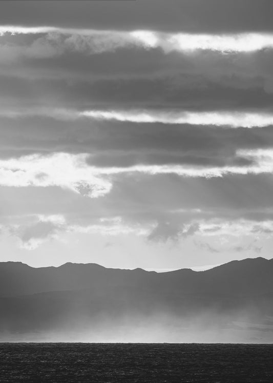 Zwart-wit landschap | Canvas