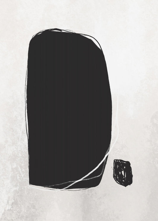 Bold Black Shapes | Canvas
