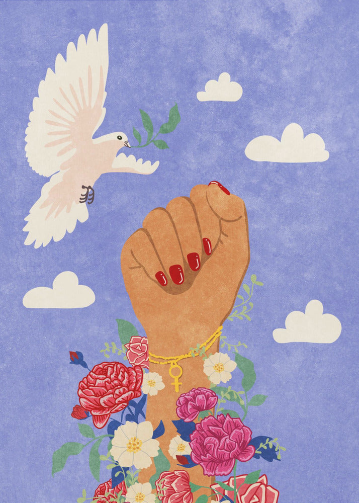 Feministische Vuist | Canvas