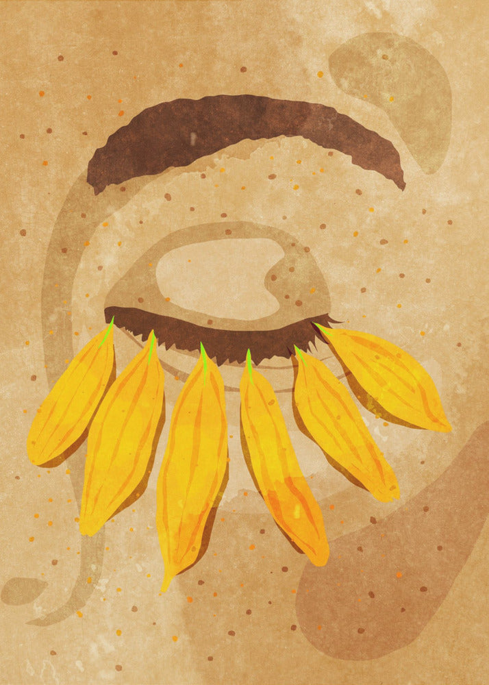 Flower power wimpers | Canvas