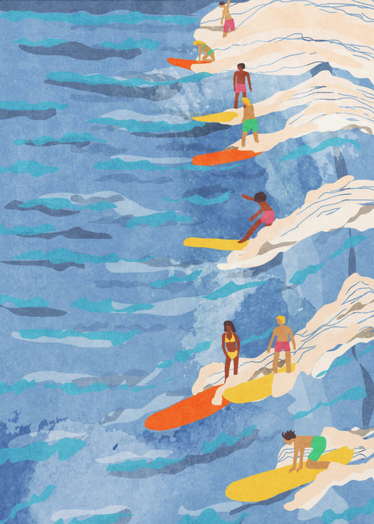 ontspannen surfen | Canvas