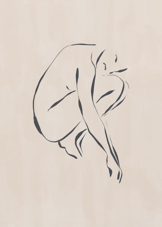 Sitting Contemplating | Poster