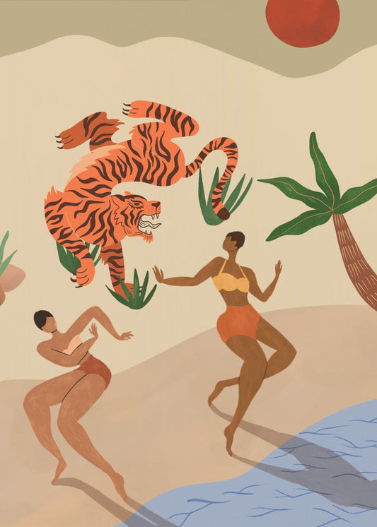 Dancing Tiger | Canvas