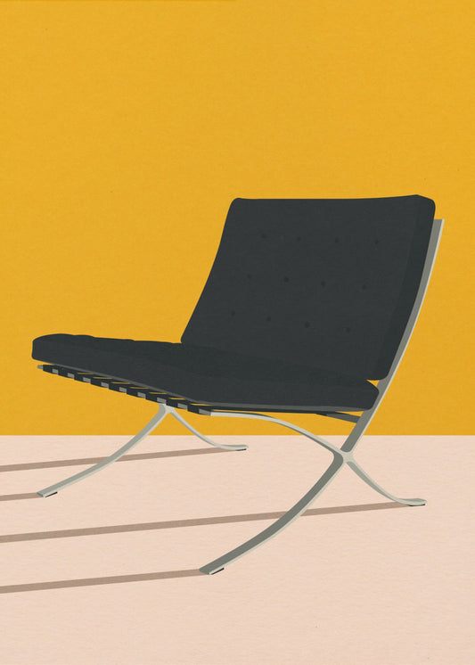 Barcelona-stoel van Mies Van Der Rohe | Canvas
