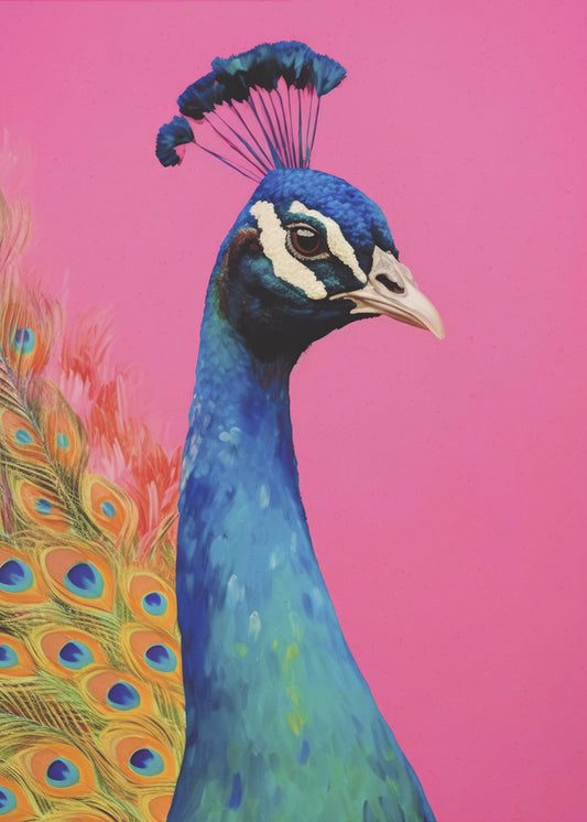 De levendigheid van de pauw | Canvas