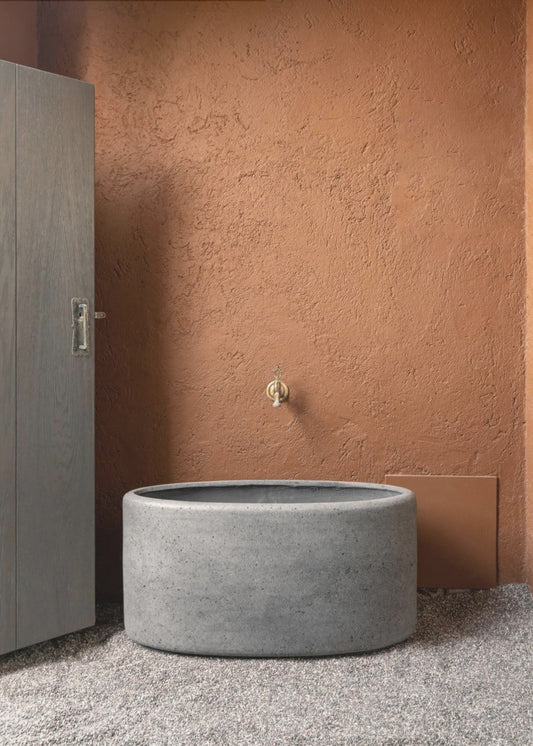 Betonnen bad | Canvas