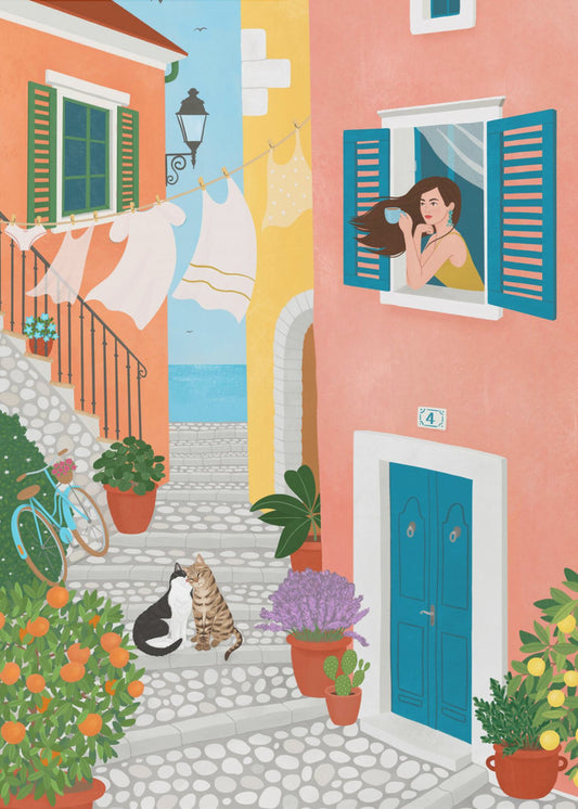 Zondagochtend in de Provence | Poster