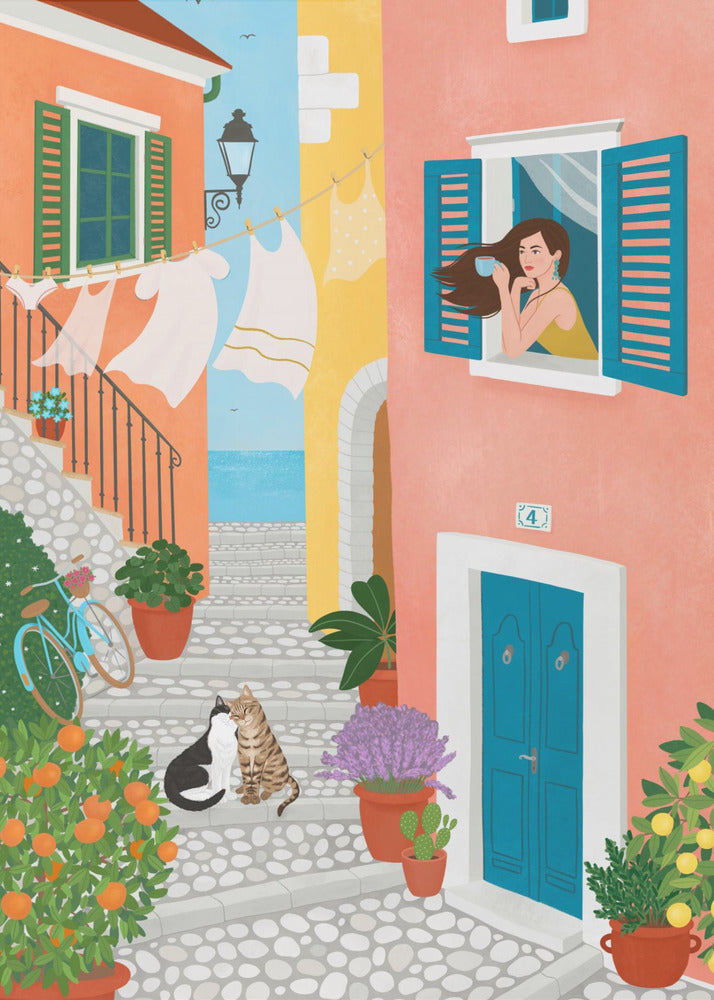 Zondagochtend in de Provence | Canvas