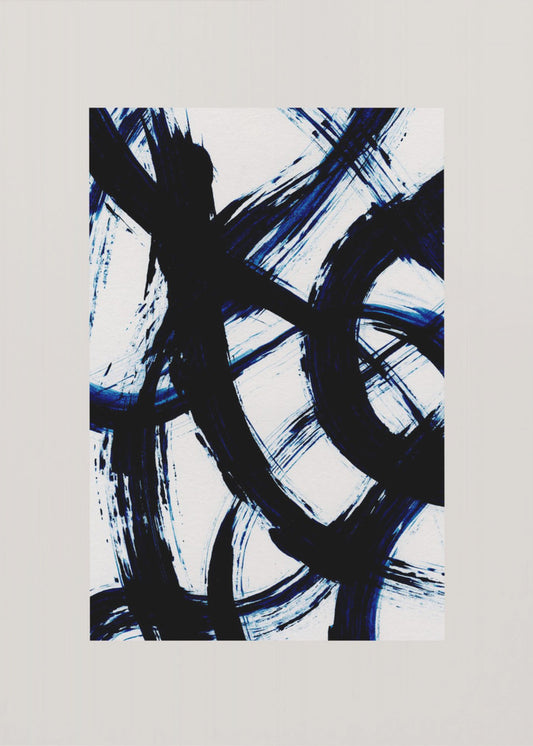 Abstracte penseelstreken 98 | Canvas