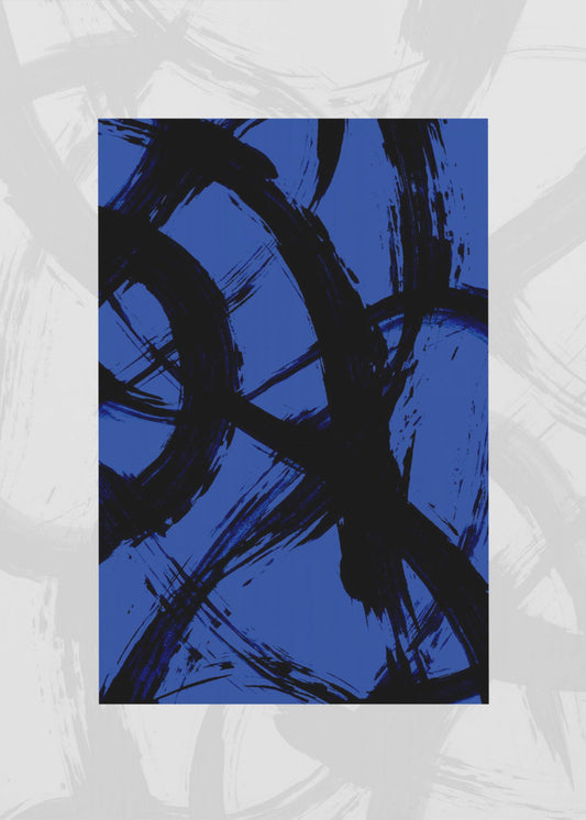 Abstracte penseelstreken 98Y | Canvas
