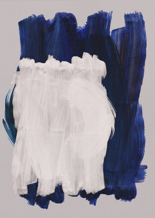 Abstracte penseelstreken 14 | Canvas