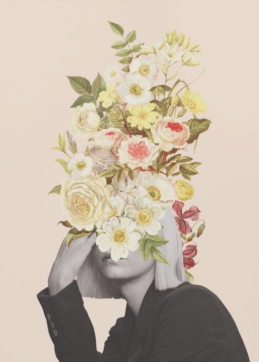 White Flowers Bouquet | Canvas