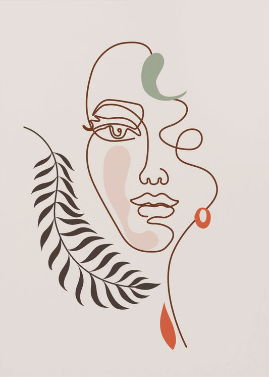 Bladrijke elegantie | Poster