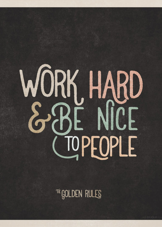 Golden Life Motto | Poster