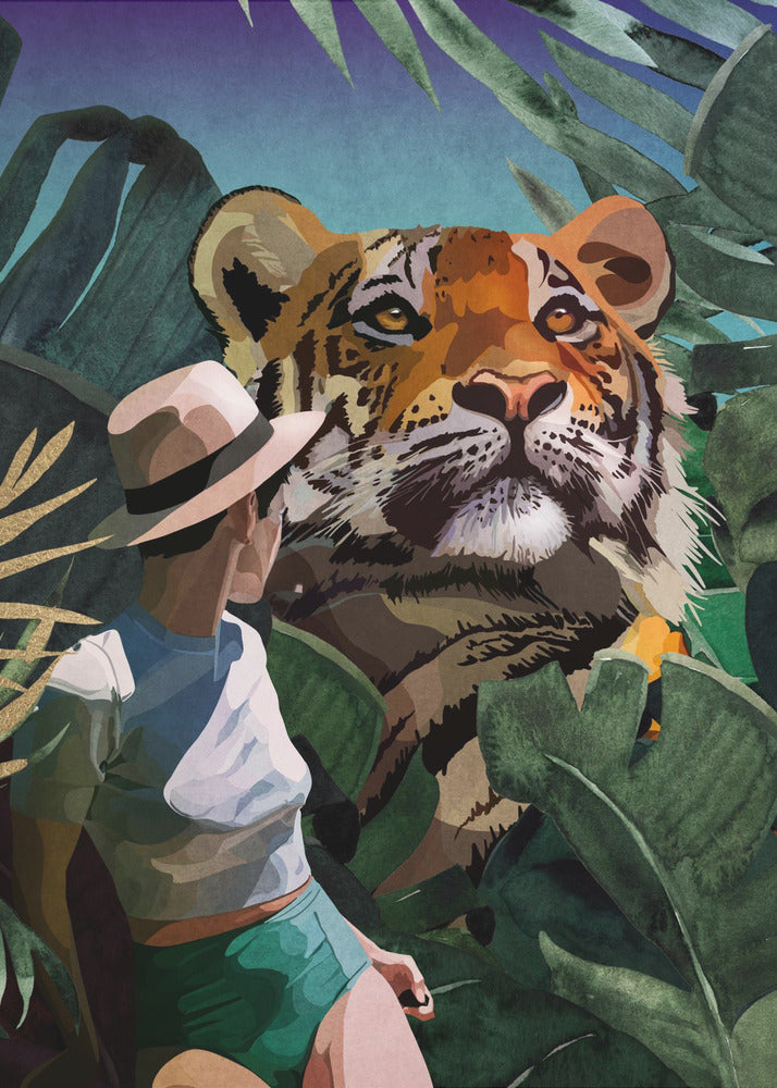 Ontmoeting in de jungle | Canvas
