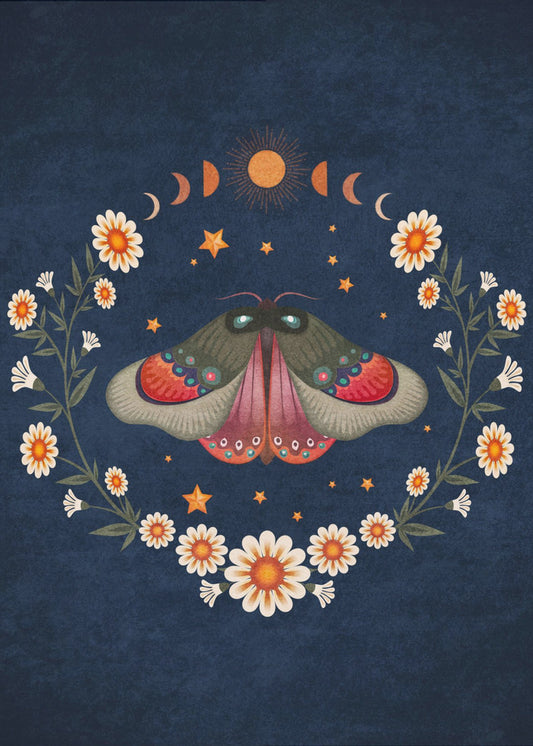 Lunar Moth Harmony | Canvas