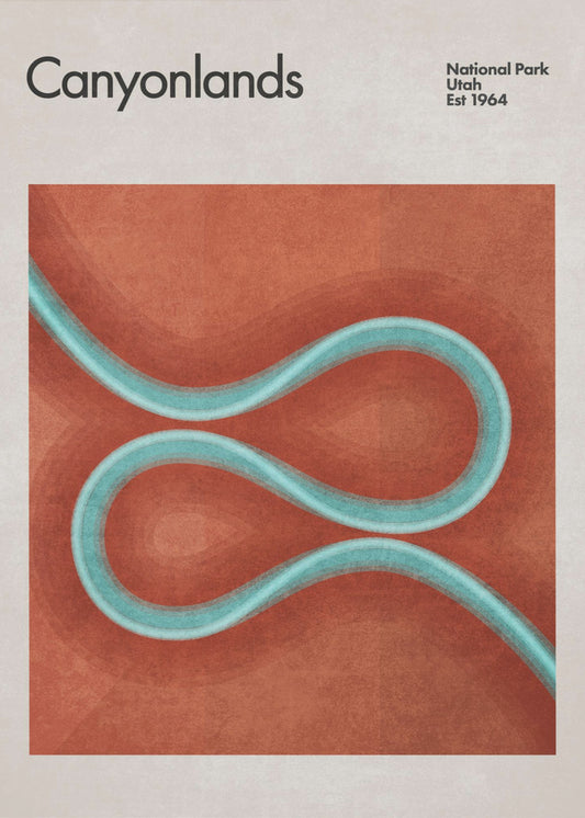 Winding River Paths | Poster