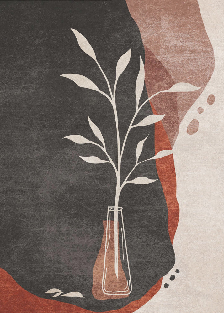 Vase and Leaves | Canvas
