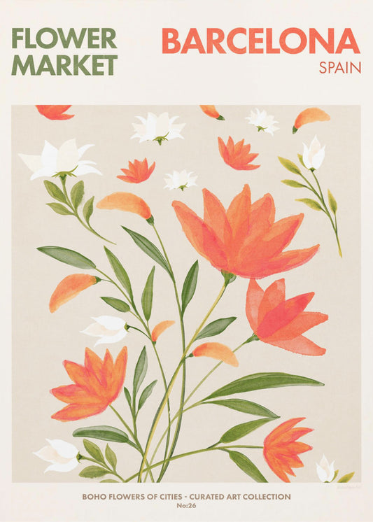 Barcelona Blooms | Canvas