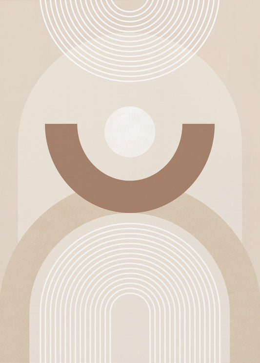 Beige Mid-Century Poster | Poster