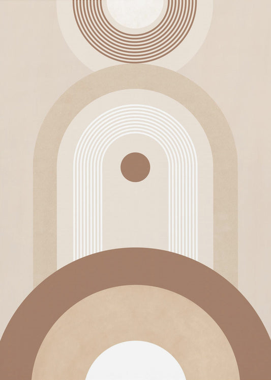 Beige Mid-Century Poster | Poster