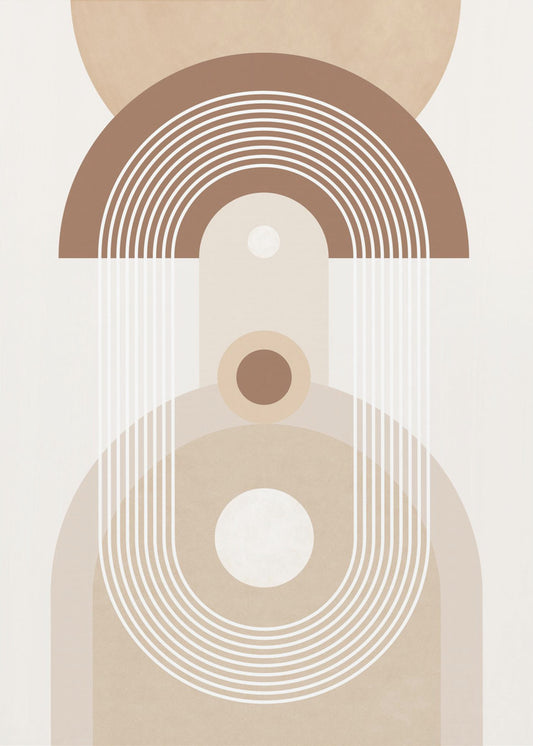Beige Mid-Century Poster | Poster