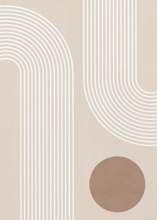 Beige Arc-poster | Poster