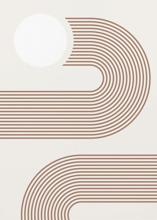 Beige Arc-poster | Poster