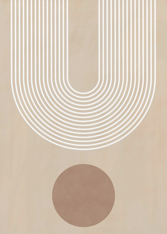 Beige Arc-poster | Poster