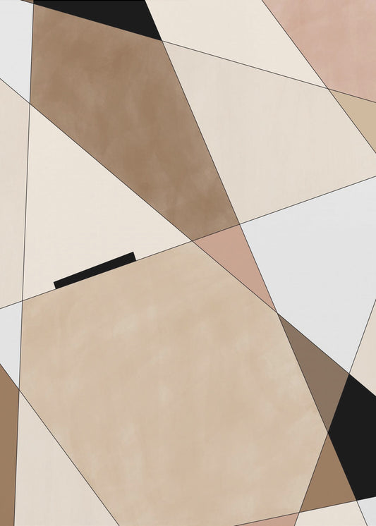 Geometrische beige kunst | Canvas