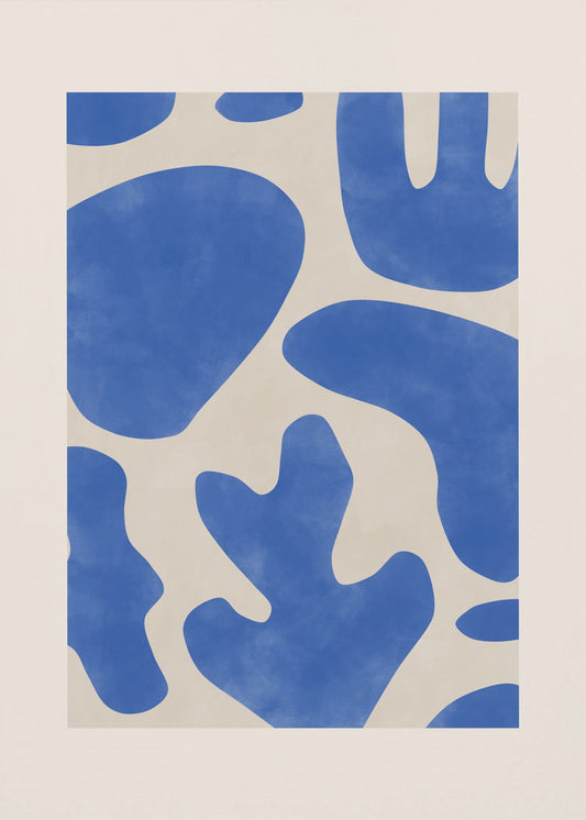 Blauwe Abstracties | Canvas