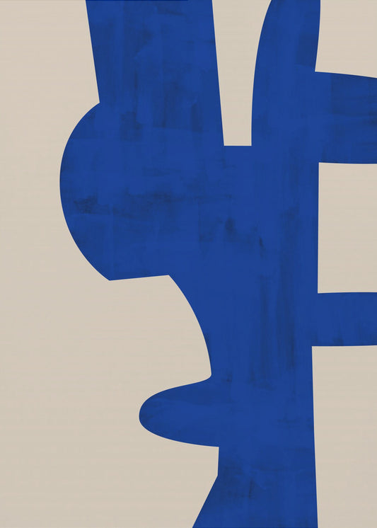 Schaduwen van Blauw | Canvas
