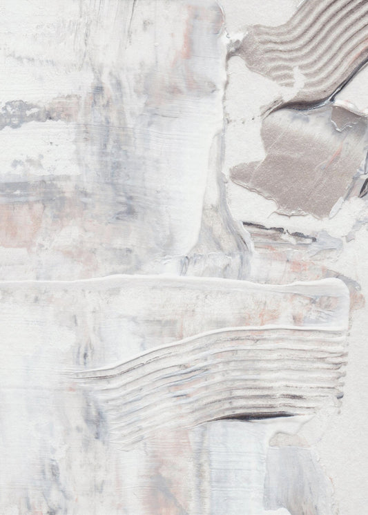 Textured Brushstrokes and Layered Neutral Tones | Canvas