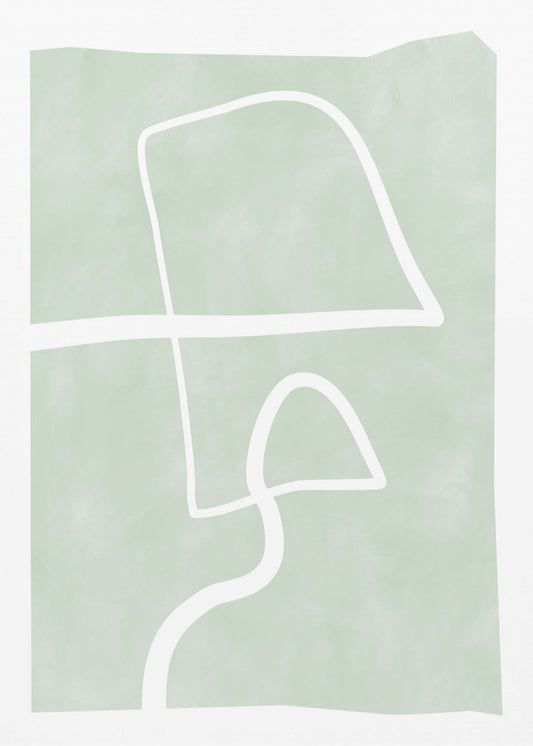Zachte bochten doolhof | Canvas