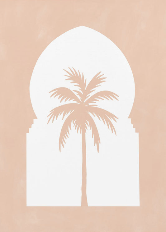 Palm Silhouette Boog | Canvas