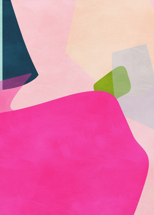 Roze pastelvorm | Canvas