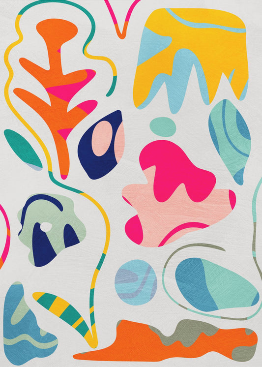 Matisse geïnspireerde vormen | Canvas