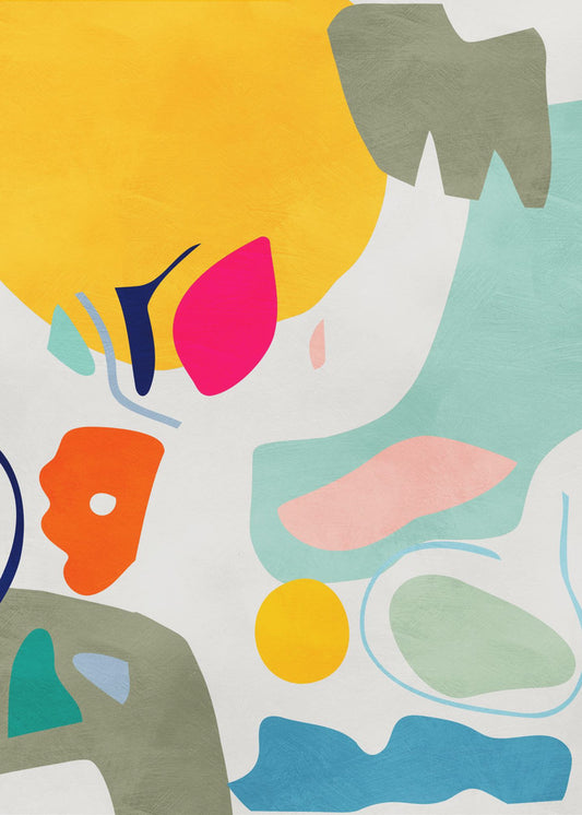 Landschap geïnspireerde uitsnede | Canvas