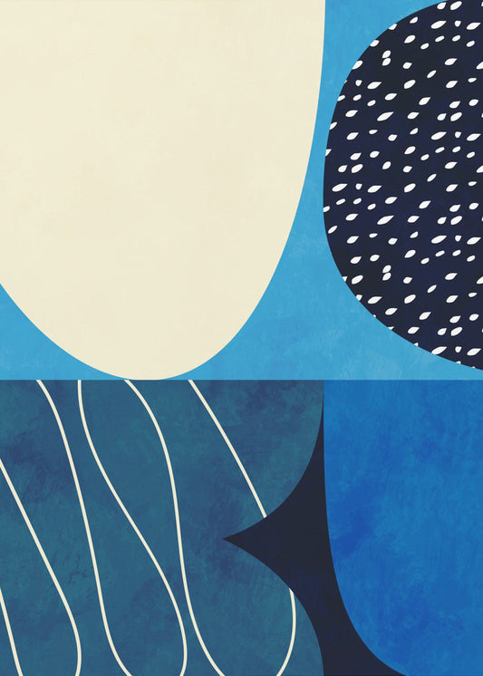 Vormen Play3 2blauw | Canvas