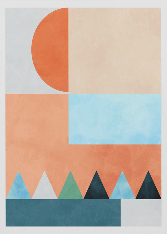 Spaces Bleu Dreieck | Poster