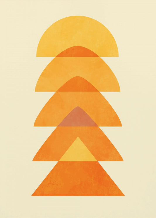 Lente Mid Rhapsody Oranje 5 | Canvas