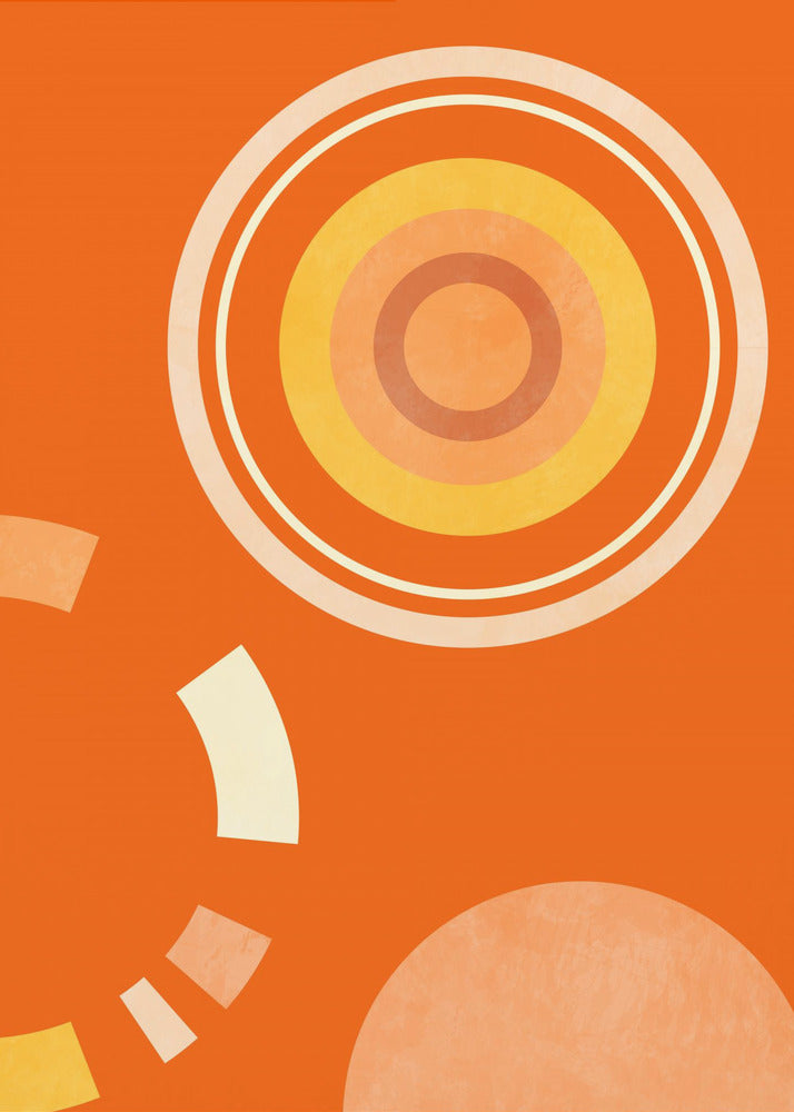 Lente Mid Rhapsody Oranje 4 | Canvas