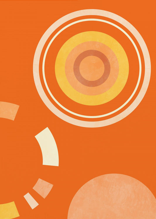Lente Mid Rhapsody Oranje 4 | Canvas