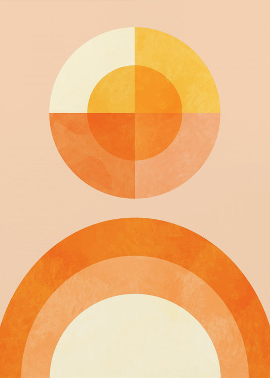 Lente Mid Rhapsody Oranje 2 | Canvas