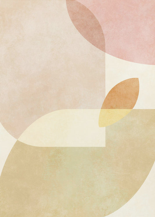 Aqua Shapes 1 Kopie | Canvas