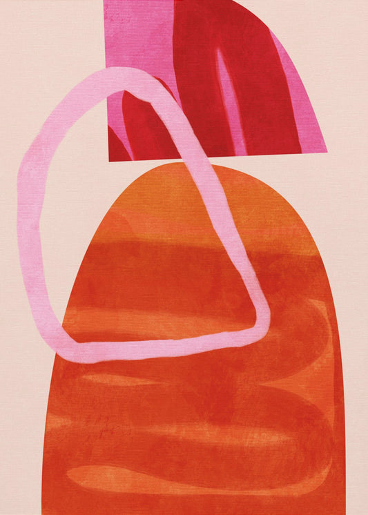 Geschilderde lijnen kopie | Canvas