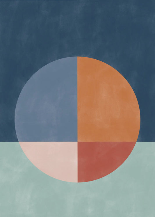 Een grote gesegmenteerde cirkel | Canvas