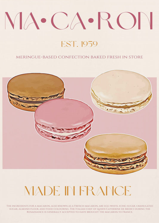 Franse Macaron Delight | Poster