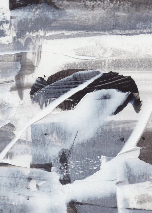 Monochrome Brushstrokes | Canvas
