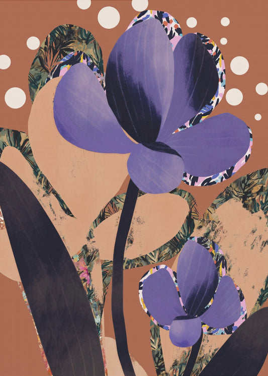Violette Bloesem Dans | Canvas